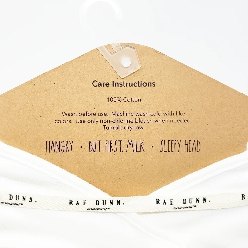 RAE DUNN Hangry bib set bandana style